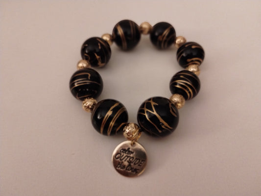 Black and gold bracelet